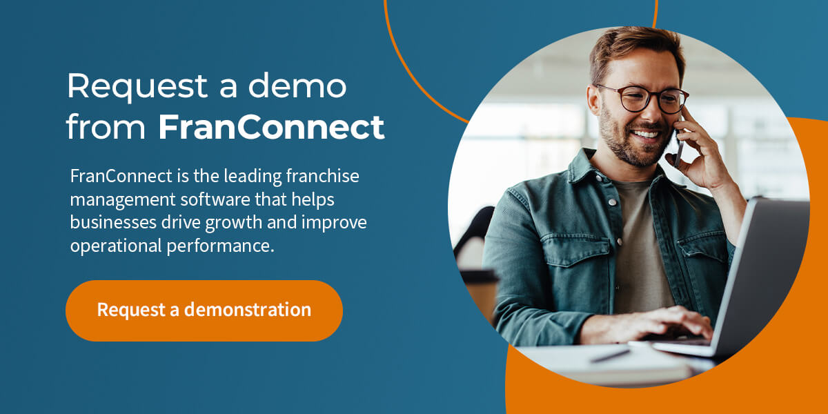 Request a demo of FranConnect's tool suite